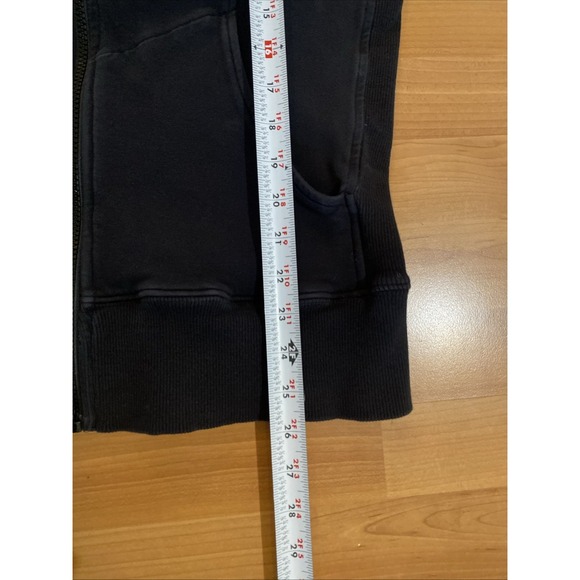 American Giant Sweatshirt Womens Large Black Long Sleeve Full Zip Mock Neck - Picture 10 of 13